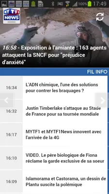 MYTF1News android App screenshot 3