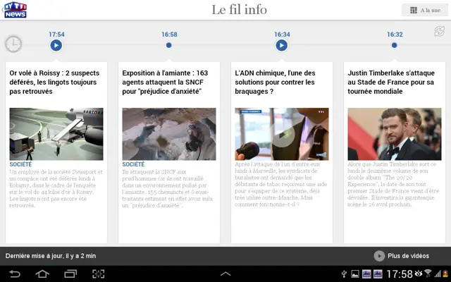 MYTF1News android App screenshot 7